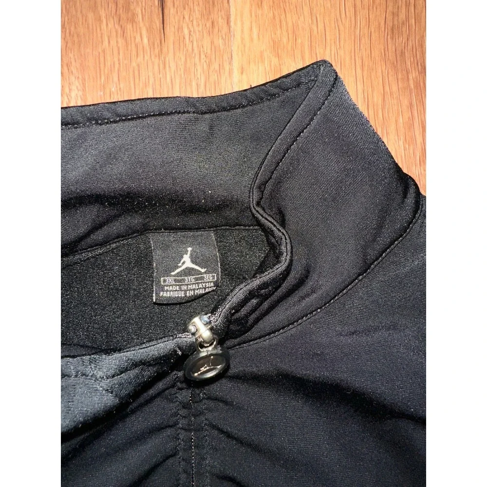 Air Jordan Mens XXL Tracksuit Jacket Pants Set Jumpman Mesh Black Lime Green XXL